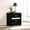 Black, variant on Contemporary 2 - drawer nightstand with hidden tray / In the bedroom / Keeps valuables safe