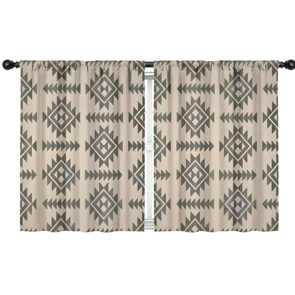 Blackout Kids Curtains,Boho Bohemia Geometric Line Art Childrens Insulated Curtains Set Of 2,Bedroom Essentials,Toddler Room Decor 42"x54"(106x137cm)