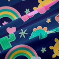 thumbnail image 5 of Erosebridal Colorful Dinosaur Blackout Curtains Set of 2 (52x84 Each),Cartoon Dino Cute Rainbow Window Curtains For Boys Girls, 5 of 7