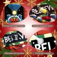 thumbnail image 4 of Black Locomotive Christmas Train Banner Golden Bells Holiday Display Red Bow Christmas Wreath Xmas Backdrop for Christmas Party Holiday Decoration Winter Event, 4 of 9