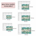 thumbnail image 6 of Spring Daisy Leaves Outdoor Rug 6x9 Ft, Non Slip Washable Area Rug, Vintage Watercolor Flowers Teal Wooden Patio Rugs Carpet Runner, Large Floor Mat for Indoor/Outdoor Deck Porch Camping, 6 of 8