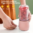 thumbnail image 2 of POINTERTECK Portable Blender 260ML Wireless Juice Blender Rechargeable Smoothie Blender with 1200mAh Battery and 4 Sharp Blades Mini Electric Fruit Juicer for Home Kitchen Office Travel, 2 of 9