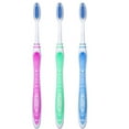 thumbnail image 2 of Colgate Wave Gum Comfort Toothbrush, Ultra Soft Compact Head (Colors Vary) - Pack of 3, 2 of 7