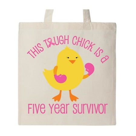 Breast Cancer 5 Year Chick Tote Bag Natural One