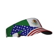thumbnail image 7 of America-Mexican Flag Sports Sun Visor Hats Adjustable Sun Visor Caps For Women And Men, 7 of 7