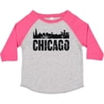 thumbnail image 3 of Inktastic Chicago Skyline Grunge Boys or Girls Toddler T-Shirt, 3 of 5