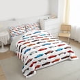 thumbnail image 3 of Castle Fairy 3-Piece Queen Size Comforter Set - Colorful Car Kids Print, 3 of 8