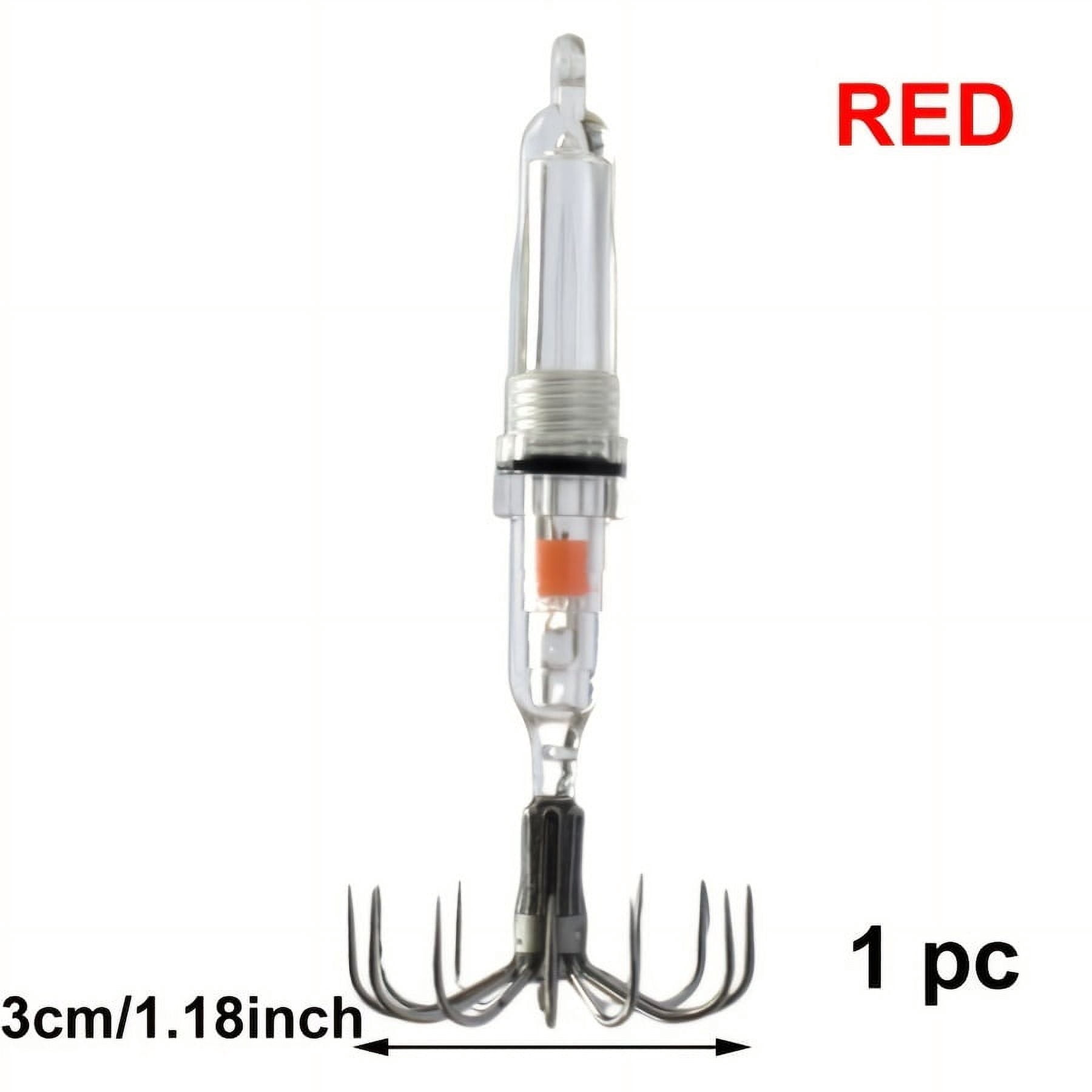 2pc, Squid Jig, Fishing Lure With Sharp Hook, Night Fishing Bait, 8cm/3.15inch Size, Fish Attracting Light