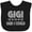 AB-Black, variant on Inktastic Gigi Said I Could Funny Granddaughter Girls Girls Baby Bib