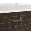 thumbnail image 5 of vidaXL Collapsible Laundry Basket Laundry Bin Dirty Clothes Hamper Round Bamboo, 5 of 7