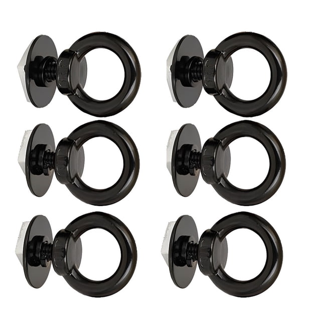 Youkk Black M8 T Track Bolts Anchoring Kit For T Slot Bolts Impact-resistant Easy Storage 304 Stainless 6 Pcs 1Set