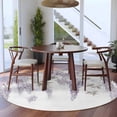thumbnail image 3 of Round Rugs 6Ft, Purple Spring Floral Round Area Rug Washable Indoor Throw Carpet, Summer Botanical Weeping Vintage Soft Non Slip Circle Rug for Office Cabinet Home Decor Aesthetic, 3 of 8