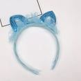 thumbnail image 6 of Cheers.US 3Pcs Kids Girls Children Cute Cat Ears Shape Gauze Sequins Headband Hairband Hair Hoop Accessories, 6 of 7