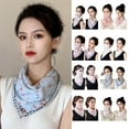 thumbnail image 4 of Women Sun Protection Veil Triangle Print Scarf UV Protection Breathable Mask, 4 of 8