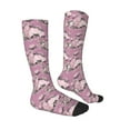 thumbnail image 3 of Fotbe Rose Flowers print Women's Men's Novelty Crew Socks Cotton Socks Knee High Socks for Walking,Running,Nurses,Pregnancy, 3 of 9