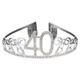 thumbnail image 1 of Sonducket Decoración de tocado de cumpleaños, accesorios de peluquería brillantes, adorno de corte de pelo, diadema de celebración para chicas Accesorio para el cabello cuarenta Sonducket AP011164-06, 1 of 6