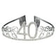 thumbnail image 1 of Sonducket Decoración de tocado de cumpleaños, accesorios de peluquería brillantes, adorno de corte de pelo, diadema de celebración para chicas Accesorio para el cabello cuarenta Sonducket AP011164-06, 1 of 6