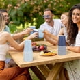 thumbnail image 6 of 60 Pieces 9 Ounce Disposable Paper Cups Gradient Blue Party Cups Drinking Cups for Party, DIY, and Holiday, 4 Colors, 6 of 14