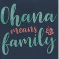 thumbnail image 2 of Men's Lilo & Stitch Blue and Red Ohana means Family Long Sleeve Shirt Navy Blue 2X Large, 2 of 4