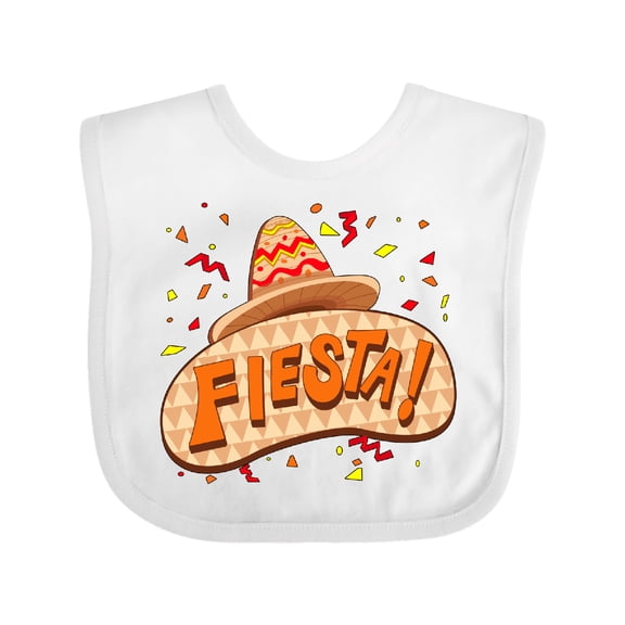 Inktastic Fiesta Sombrero Party for Cinco De Mayo Boys or Girls Baby Bib