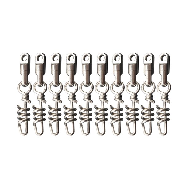 Corkscrew Swivels 10pcs Pesca Sacacorchos Giratriz Tacos Flexibles