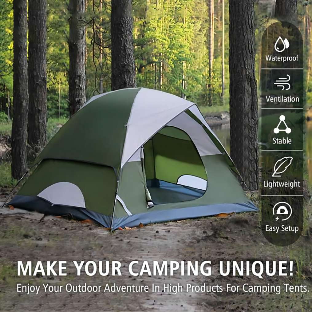 Kroyicegears 2 Person Tents for Camping -  Lightweight Outdoor Camping Tents 5 lb
