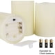 thumbnail image 4 of Lámpara de vela LED RGB, 3 velas LED multicolor sin llama, funciona con pilas y temporizador de control remoto para decoración de interiores y exteriores, bodas y Navidad [Clase energética A++], 4 of 5