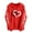 #22-Red, variant on Craaazy Women's Valentines Oversized Drawstring Hoodies Gifts