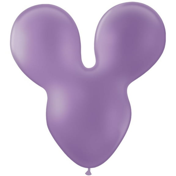 28 inch Mousehead - Lilac Purple Latex Balloons (1 Pack) - Party Supplies Decorations