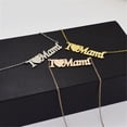 thumbnail image 4 of FENGGHAO Personalized Name Necklace for Women Mama Nameplate Pendant Titanium Steel Gold Tone Clavicle Chain Jewelry Mothers Day Gift, 4 of 7