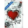 thumbnail image 3 of I Love K-POP Wall Poster with Push Pins, 22.375" x 34", 3 of 3