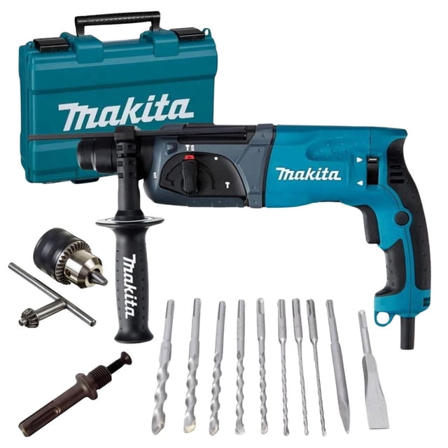 Rotomartillo Cincelador Makita Hr2470+jgo Brocas+ Adaptador