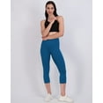 thumbnail image 5 of Real Essentials 4 Pack: Women's Capri Leggings with Pockets Casual Yoga Workout Exercise Pants (Available in Plus Size), 5 of 6