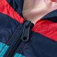 thumbnail image 6 of Yindaity Toddler Girl Boy Spring Fall Windbreaker Zipper Letter Print Baby Hooded Outwear Windproof Jacket Lightweight Coat with Pockets(Multicolour,7-8 Years), 6 of 9