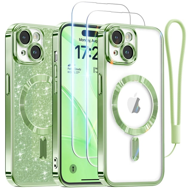 Funda Meifigno para iPhone 15 6.1 con protectores de pantalla