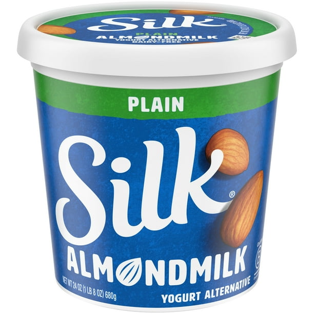 Silk Plain Almond Milk Yogurt Alternative 24 Oz Walmart Com Walmart Com