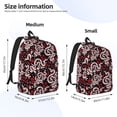 thumbnail image 2 of Honeii Snake And Rose Print Canvas Backpack for School & Outdoor,Laptop Excursion Backpack,Notebook School Bookbag For Men Women,for Work, Travel, and Everyday Use-Small, 2 of 5