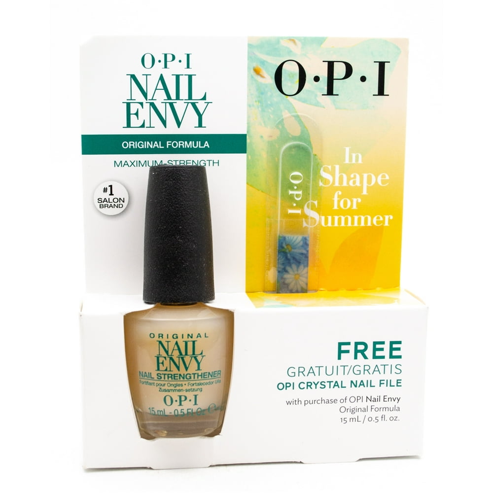 OPI OPI Nail Envy Original Formula Nail Strengthener and Free Crystal Nail File .5 fl oz