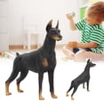 thumbnail image 3 of Dog Figure Toy, Solid Simulated Figurine Toy Dog  Doberman Model  Plastic Animals  For Science Educational Prop For Kids, 3 of 8