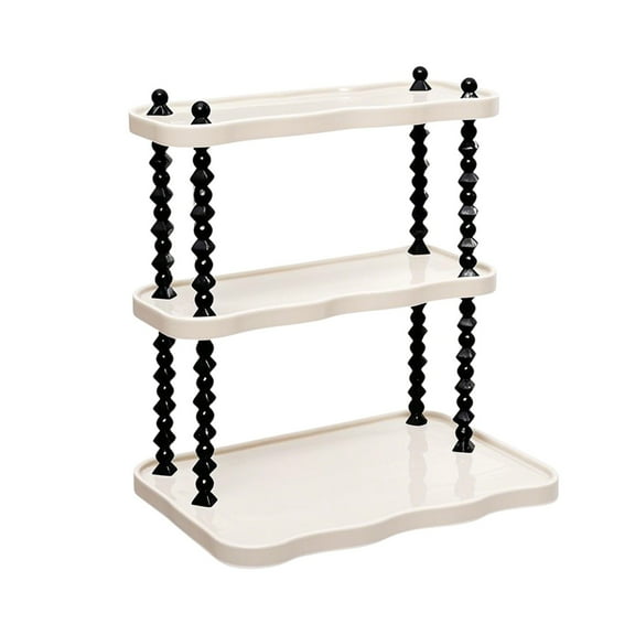 Yonrjhukm Desktop Organizer Shelf, Sturdy Storage Rack for Cup, Tea Set, Cosmetics & Office Supplies, Multi-Layer Space-Saving Countertop Organizer