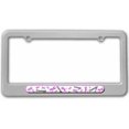 thumbnail image 1 of Breast Cancer Awareness Courage License Plate Tag Frame, Multiple Colors, 1 of 1