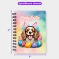 thumbnail image 5 of Happy Easter Cavalier King Charles Spaniel with Bunny Ear Headband and Flowers Spiral Bound Journal Dog Lover Gifts 5x7in Spiral Notebook - 13001, 5 of 5