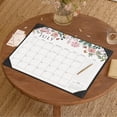 thumbnail image 2 of Calendario de escritorio Cabbrix 2026 con tapete de escritorio, 22 x 17 cm, estampado floral, negro, 2 of 7