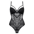 thumbnail image 1 of Sexy tentación de encaje transparente europeo y americano sujetador ajustado mono estilo francés sexy mono, 1 of 6