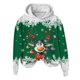 thumbnail image 4 of WILLBEST Sudadera Deportiva para Mujer, Estilo Casual, con Estampado Navideño de Ciervos con Cabeza Grande y Copos de Nieve, Cuello Redondo, Manga Larga y Capucha Ligera Grande, 4 of 4