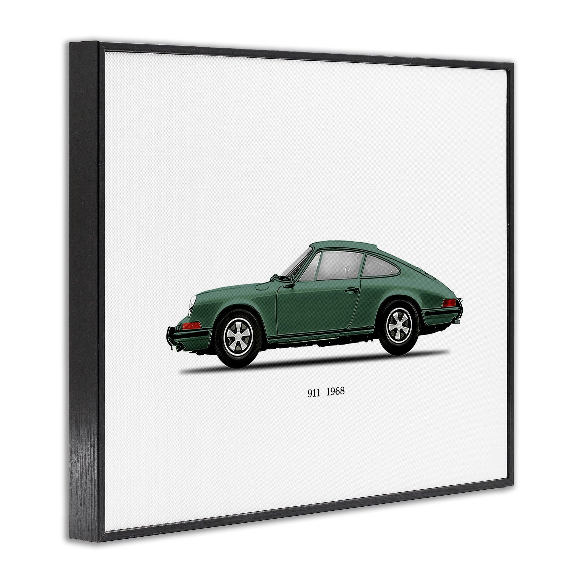 Stupell Industries Green Vintage Car Model Black Framed Giclee Art, design by Mark Rogan