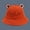 Orange, variant on Frog Bucket Hat for Women,Cute Wide Brim Sun Hat UV Protection,Korean Style Oversized Fishing Hiking Cap,Foldable Summer Travel Beach Accessory Black One Size