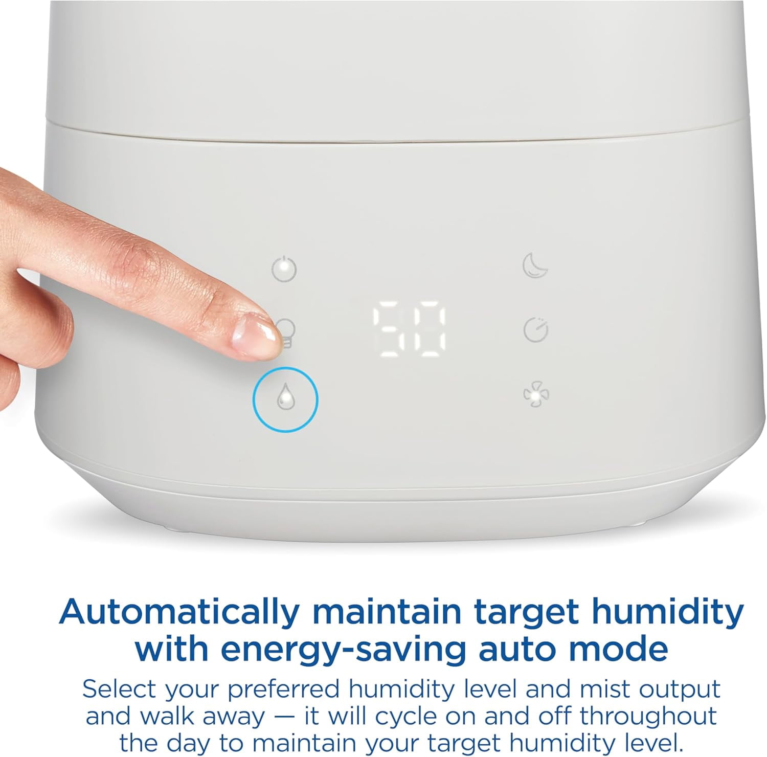 Humidifier for Bedroom with LED Light, 4L , Quiet Cool Mist for to 475 Sq Ft