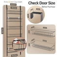 thumbnail image 3 of Organizador Delamu para puertas de despensa, ajustable, metal, 6 niveles, negro, 3 of 9
