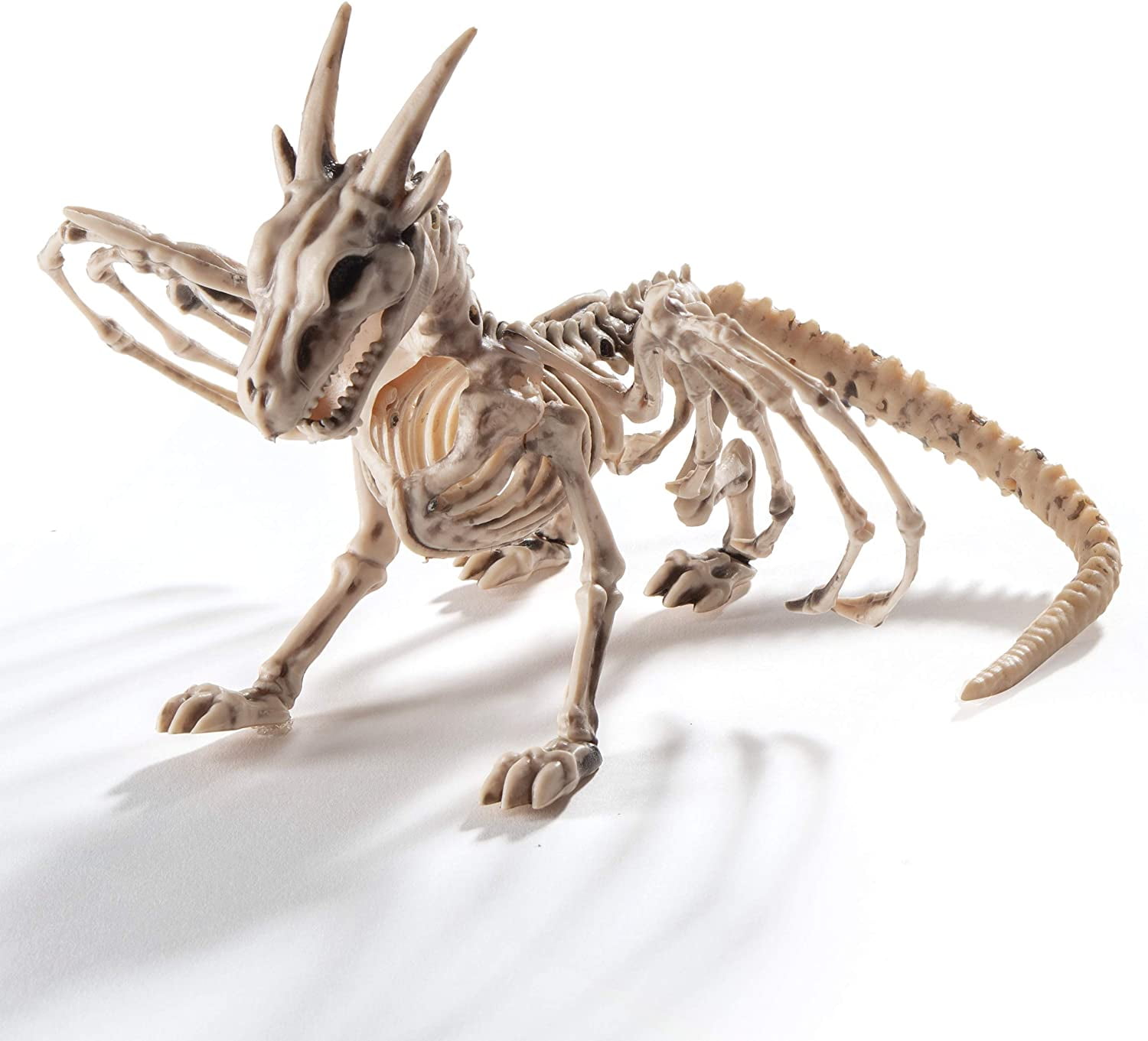 Halloween Decorations Animal Skeleton Plastic Lifelike Spooky Dragon Skeleton Scary Animal Bones Ornament Simulation Dragon Decor Props
